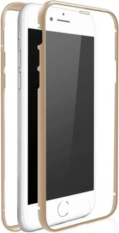 White Diamonds 360° Glass Case for Apple iPhone 7/8 gold