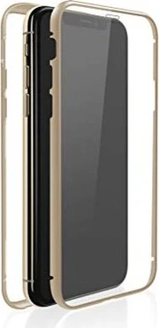 White Diamonds 360° Glass Case for Apple iPhone X/XS gold