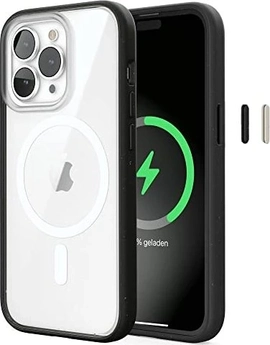 Woodcessories Clear Case MagSafe for Apple iPhone 14 Pro Max Black/klar