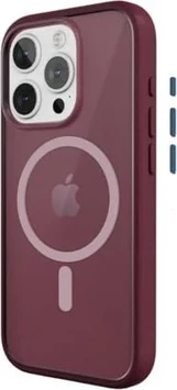 Woodcessories Clear Case MagSafe for Apple iPhone 15 Pro Red/matt