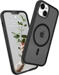 Woodcessories Clear Case MagSafe for Apple iPhone 15 Plus Black/matt