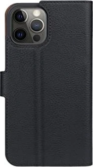 Xqisit Slim Wallet Selection Case Anti Bac for Apple iPhone 12/12 Pro Black