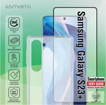 4smarts 360° Starter Set with X-Pro Full Cover Glass with UltraSonix for Samsung Galaxy S23+ Black
