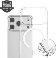 4smarts Hybrid Case Ibiza MagSafe for Apple iPhone 17 Pro Transparent