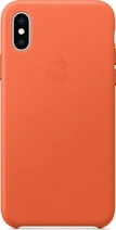 Apple Leather Case for iPhone XS Orange