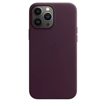 Apple Leather Case with MagSafe for iPhone 13 Pro Max Dunkelkirsch