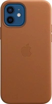Apple Leather Case with MagSafe for iPhone 12/12 Pro Saddle Brown