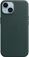 Apple Leather Case with MagSafe for iPhone 14 waldGreen