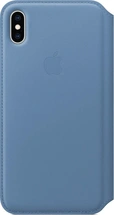Apple Leather Folio Case for iPhone XS Max kornblumenblau