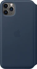 Apple Leather Folio Case for iPhone 11 Pro Max tiefseeblau
