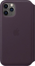 Apple Leather Folio Case for iPhone 11 Pro Aubergine