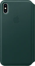 Apple Leather Folio Case for iPhone XS Max waldGreen