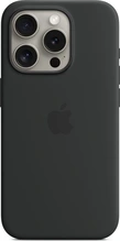 Apple Silicone Case with MagSafe for iPhone 15 Pro Black