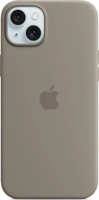Apple Silicone Case with MagSafe for iPhone 15 Plus tonbraun