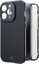 Black Rock 360° Glass Case for Apple iPhone 15 Pro Carbon