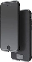 Black Rock 360° Glass Case Premium Leather for Apple Phone SE (2022)/SE (2020)/iPhone 8/iPhone 7 Black