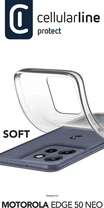 Cellularline Soft Cover for Motorola Edge 50 Neo Transparent