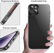 Cyoo Silicon Case for Apple iPhone 15 Pro Transparent