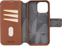 Decoded Leather Detachable Wallet MagSafe for Apple iPhone 15 Pro Max Tan
