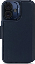 Decoded Leather Detachable Wallet Case for Apple iPhone 16 Navy Blue blue