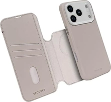 Decoded Leather Detachable Wallet Case for Apple iPhone 17 Pro Max solid clay