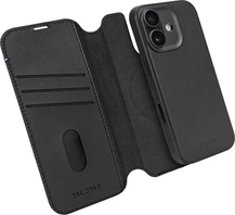 Decoded Leather Detachable Wallet Case for Apple iPhone 17 Black