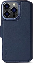 Decoded Leather Detachable Wallet MagSafe for Apple iPhone 14 Pro Navy Blue