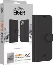 Eiger North Folio Case for Apple iPhone 15 Pro Black