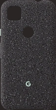 Google Fabric Back Cover for Pixel 4a Basically Black