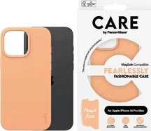 PanzerGlass Care Fashionable Case MagSafe for Apple iPhone 16 Pro Max Peach Fuzz