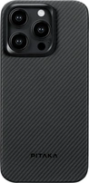 Pitaka MagEZ Case 4 Twill for Apple iPhone 15 Pro Black/Grey