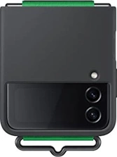 Samsung Silicone Cover with Strap for Galaxy Z Flip 4 Black