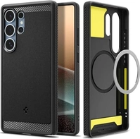 Spigen Rugged Armor (MagFit) for Samsung Galaxy S25 Ultra Matte Black