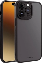Vivanco Frosted Cover for Apple iPhone 15 Pro Max Transparent/Black