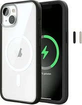 Woodcessories Clear Case MagSafe for Apple iPhone 14 Plus Black/klar