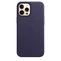 Apple Leather Case with MagSafe for iPhone 12 Pro Max Dark Purple