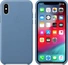 Apple Leather Case for iPhone XS kornblumenblau