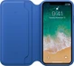 Apple Leather Folio Case for iPhone X electricblau
