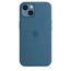Apple Silicone Case with MagSafe for iPhone 13 eisblau