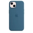 Apple Silicone Case with MagSafe for iPhone 13 eisblau