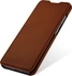 Stilgut Book Type Leather Case for Samsung Galaxy S20 Brown