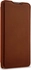 Stilgut Book Type Leather Case for Samsung Galaxy S20 Brown