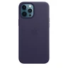 Apple Leather Case with MagSafe for iPhone 12 Pro Max Dark Purple