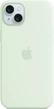 Apple Silicone Case with MagSafe for iPhone 15 Plus Soft Mint