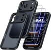 Qasyfanc Hard Case for Apple iPhone 17 Pro Black