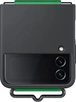 Samsung Silicone Cover with Strap for Galaxy Z Flip 4 Black