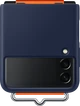 Samsung Silicone Cover with Strap for Galaxy Z Flip 3 Navy