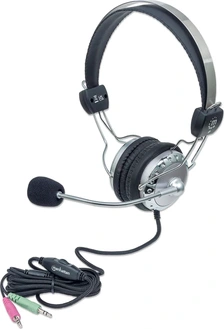 Manhattan Stereo Headset Silver