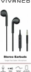 Vivanco Headset In Ear, Eggshape Design Black
